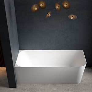 Акриловая ванна Abber 160х75 правая, на каркасе, слив-перелив (AB9331-1.6 R)