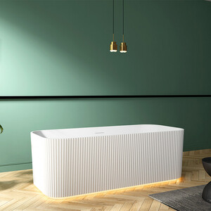 Акриловая ванна Abber 170х75 на каркасе, слив-перелив (AB9363-1.7)