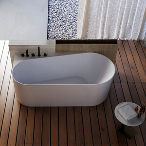 Акриловая ванна Abber 170х80 левая, на каркасе, слив-перелив (AB9496-1.7 L)