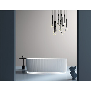 Акриловая ванна Abber 180х85 на каркасе, слив-перелив (AB9327)