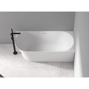 Акриловая ванна Abber 170х80 правая, на каркасе, слив-перелив (AB9258-1.7 R)