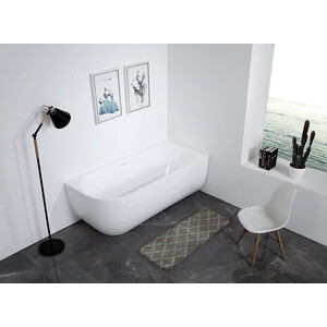 Акриловая ванна Abber 170х75 правая, на каркасе, слив-перелив (AB9315 R)