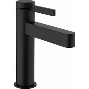 Смеситель для раковины Hansgrohe Finoris с донным клапаном, черный матовый (76020700)