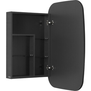 Зеркальный шкаф Акватон Сохо 60 правый, графит (1A258302AJA0R)
