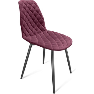 Стул Sheffilton Стул SHT-ST29-C12/S95-1 ежевичное вино/черный муар