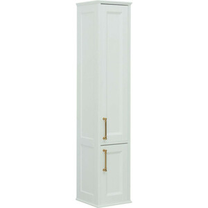 Пенал Aquanet Бостон М 36 правый, белый матовый, ручки золото (242219)