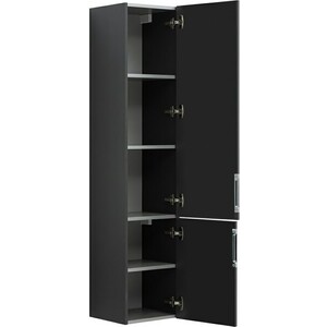 Пенал Aquanet Алвита 35 правый, серый антрацит (240197)