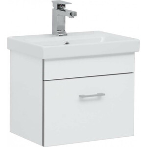 Тумба под раковину Aquanet Верона Moduo Slim 50 белая (246951)