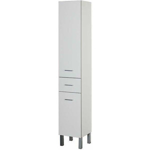 Пенал Aquanet Верона 35 левый, с бельевой корзиной, белый (187316)