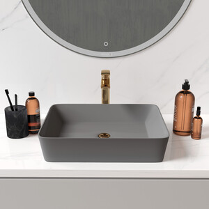 Раковина-чаша Grossman GR-3016GM 48х37 серая матовая