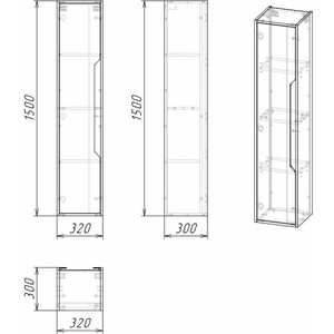 Пенал Grossman Лайф 32х150 винтажное дерево/графит (303202)