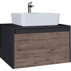 Тумба с раковиной Grossman Смарт 70х46 веллингтон/графит (107009, GR-3017)