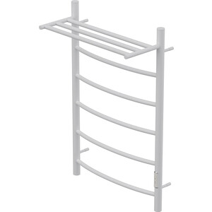 Полотенцесушитель электрический Point П5 500x800 с полкой, диммер справа, белый (PN04858PW)