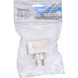 Сетевой разветвитель Buro BU-PS3F-W (3 розетки) белый (пакет ПЭ)