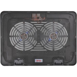 Подставка для ноутбука Buro BU-LCP156-B214H 15.6" 355x255x30 мм 2xUSB 2x 140 мм FAN 900 г металлическая сетка/пластик черный