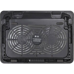 Подставка для ноутбука Buro BU-LCP156-B214H 15.6" 355x255x30 мм 2xUSB 2x 140 мм FAN 900 г металлическая сетка/пластик черный