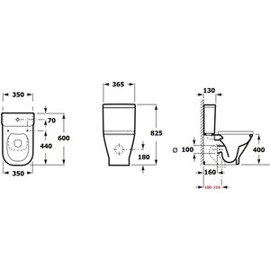 Унитаз (чаша) Aquanet Fine-C с сиденьем микролифт (273786)