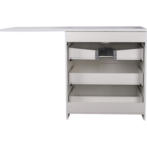Тумба под раковину Style line Даллас Люкс 88 (150) три ящика, под стиральную машину, белая (СС-00002305)