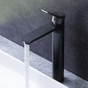 Смеситель для раковины Am.Pm X-Joy высокий, черный (F85A92022)