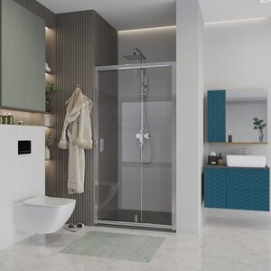 Душевая дверь Niagara Nova 80х195 прозрачная, хром (NG-63-8A)