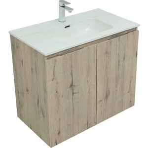 Тумба под раковину Aquanet Алвита 80 две дверки, дуб веллингтон белый (277529)