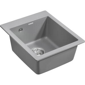 Кухонная мойка Paulmark Leer серый металлик (PM104249-GRM)