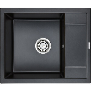 Кухонная мойка Paulmark Optimum черный металлик (PM216050-BLM)
