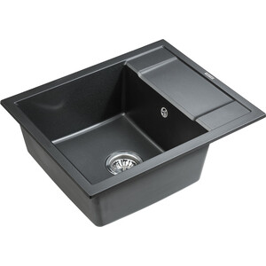 Кухонная мойка Paulmark Optimum черный металлик (PM216050-BLM)