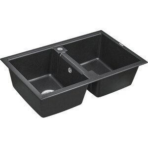 Кухонная мойка Paulmark Zwilling черный (PM238150-BL)