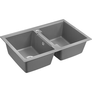 Кухонная мойка Paulmark Zwilling серый металлик (PM238150-GRM)