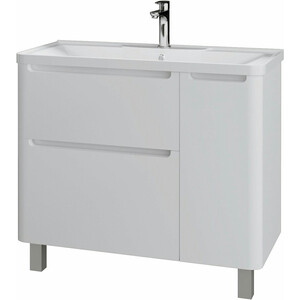 Тумба с раковиной Grossman Адель 100х45 напольная, белая (1010002, 4627173210263)