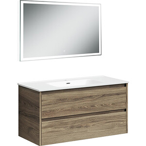 Мебель для ванной Sancos Libra 100 два ящика, дуб чарльстон