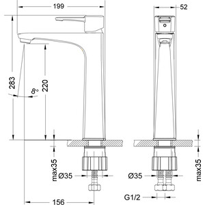 Смеситель для раковины Lemark Evitta (LM0509C)