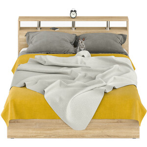 Кровать СВК Камелия 160х200 дуб сонома (1024038)