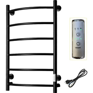 Полотенцесушитель электрический ZOX Дуга ЛЦ 80х50 черный (4630099748116)