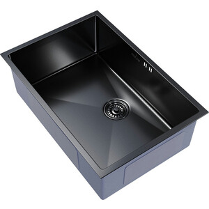 Кухонная мойка Mixline Pro 65х44 черный графит (4630099747850)