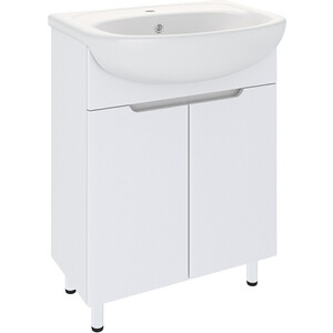 Тумба с раковиной Emmy Агата 55х44 белая (agt55utbe, 4620008192765)