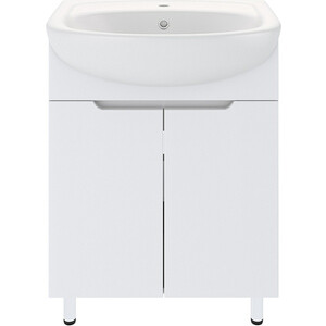 Тумба с раковиной Emmy Агата 55х44 белая (agt55utbe, 4620008192765)