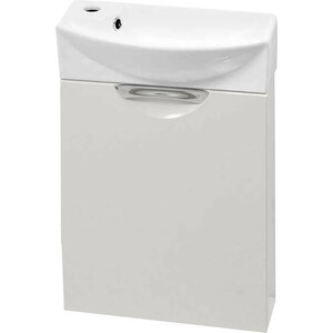 Тумба под раковину Emmy Милли 44х15 левая, белый (mil46melbel-l)