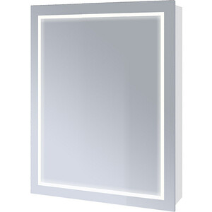 Зеркальный шкаф Emmy Родос 60 левый, с подсветкой, белый (rod60mir1-l)