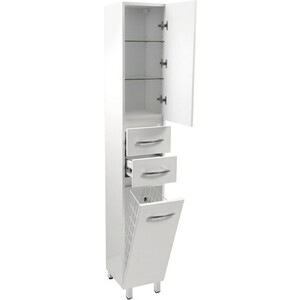 Пенал Emmy Рокард 35х190 правый, с корзиной, белый (rok35penB-r)