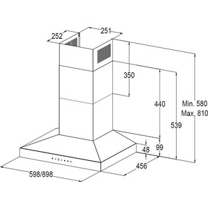 Вытяжка Korting KHC 6831 NGN