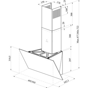 Вытяжка Lex Meta GS 600 WHITE