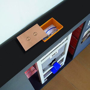 Инсталляция для унитаза OLI Expert Plus Sanitarblock пневматическая (721705)