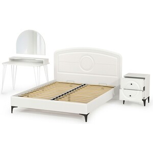 Спальня Моби Валенсия №15 белый шагрень/белый шагрень (1024438)