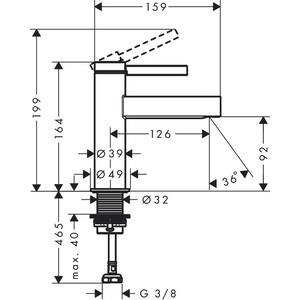 Кран для холодной воды Hansgrohe Finoris матовый белый (76013700)