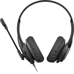 Наушники с микрофоном A4Tech HS-10 черный 2м накладные оголовье (HS-10/3.5MM PLUG/BLACK)