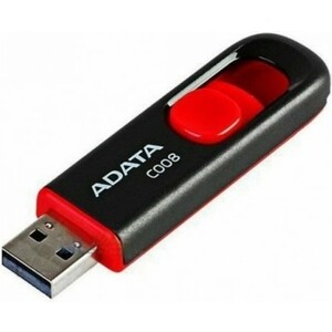 Флеш Диск A-DATA 64Gb Classic AC008 AC008-64G-RKD USB2.0 красный/черный
