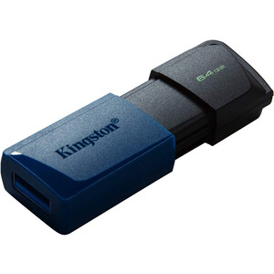 Флеш Диск Kingston 64Gb DataTraveler Exodia M DTXM/64GB USB3.0 черный/синий