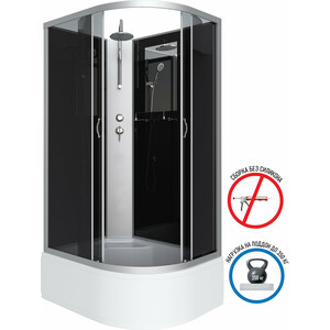 Душевая кабина Niagara NG-2510-14LBKT 120х80х210-240 левая